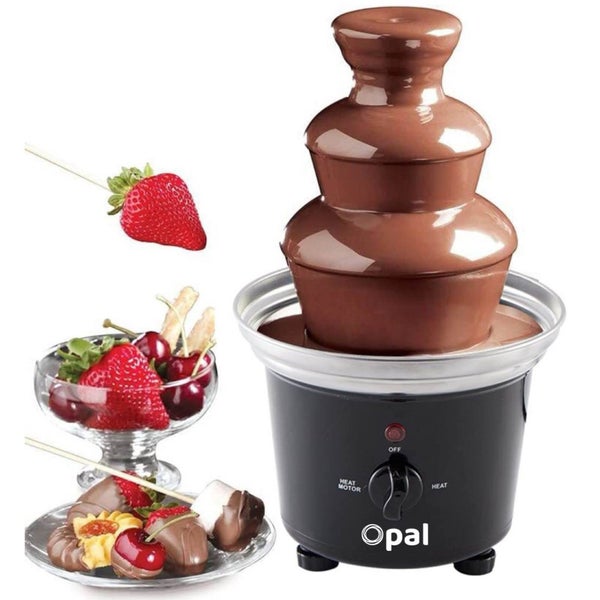 Brand New Large 3-Tier Stainless Steel Chocolate Fondue Fountain 500mL Capacity Carousel 1