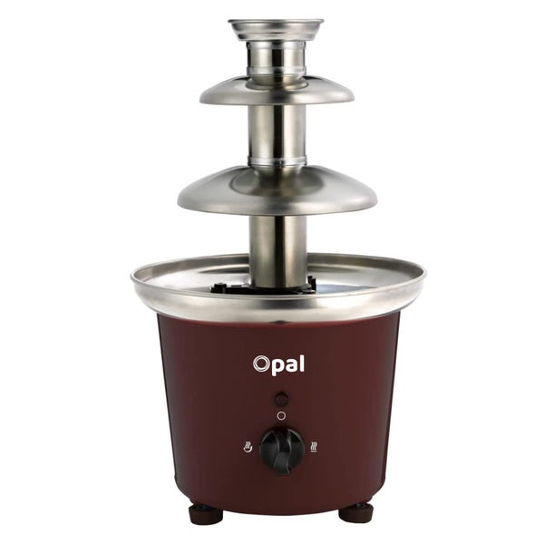 New Large 3-Tier Stainless Steel Chocolate Fondue Fountain with 0.9L Capacity Carousel 8
