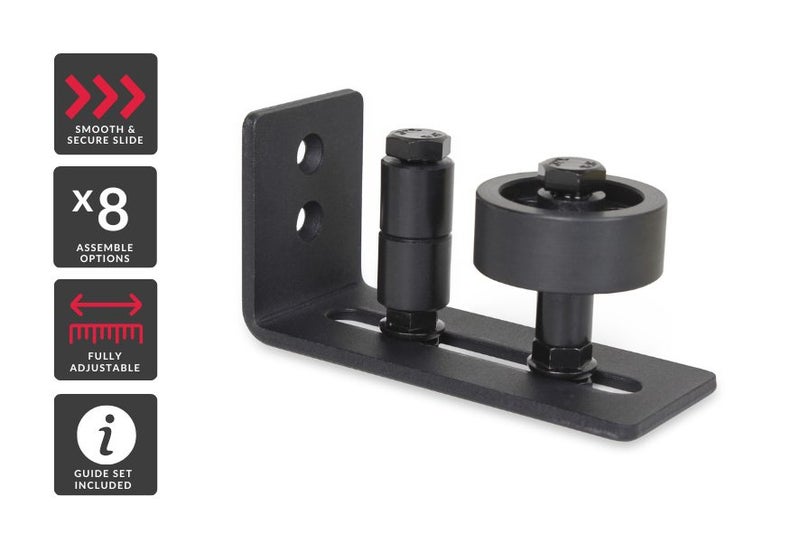 Adjustable Barn Door Floor Guide Roller Carousel 1
