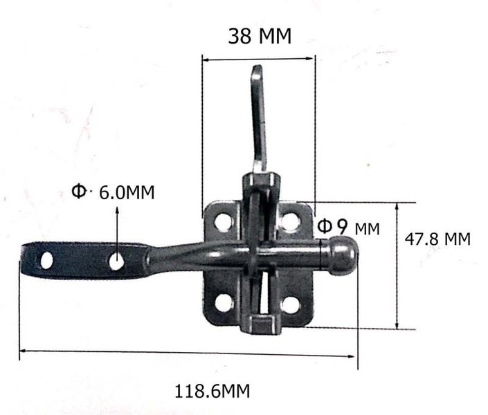 Gate Latch Galv Carousel 3