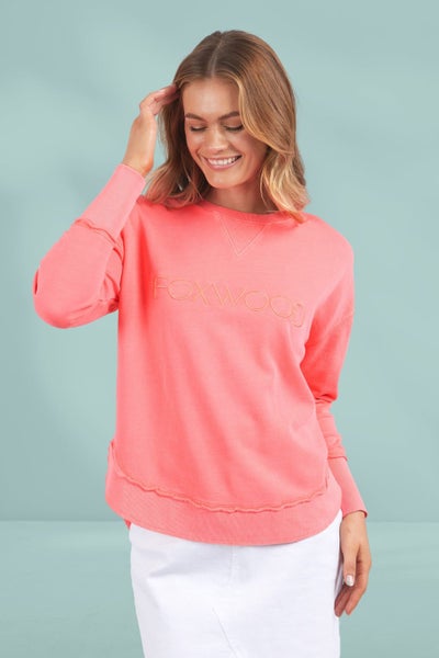 Foxwood Simplified Crew Neon Pink Carousel 1