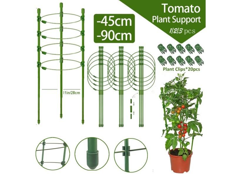 90cm Adjustable Tomato Cage 36 Inches Plant Support Cages Cucumber Trellis For Carousel 2
