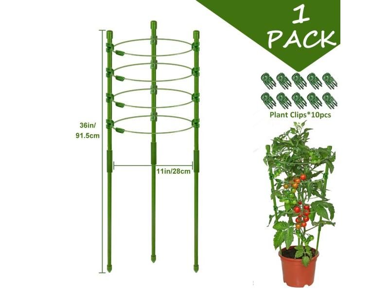90cm Adjustable Tomato Cage 36 Inches Plant Support Cages Cucumber Trellis For Carousel 1