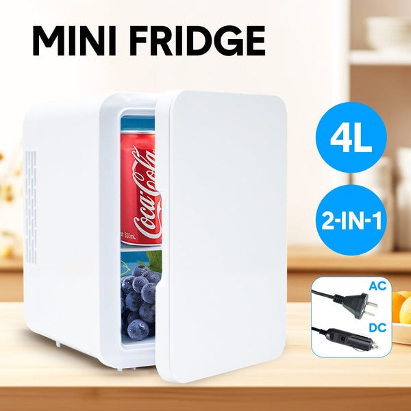 4L Mini Fridge Portable 12V Car Refrigerator Cooler Freezer for Drinks Cosmetic Carousel 2