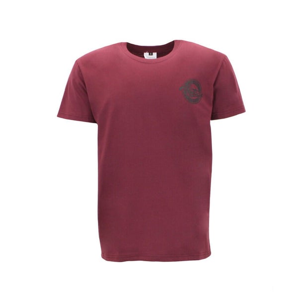 FIL Men's Cotton Crew Neck T-Shirt - Vintage/Burgundy Carousel 1
