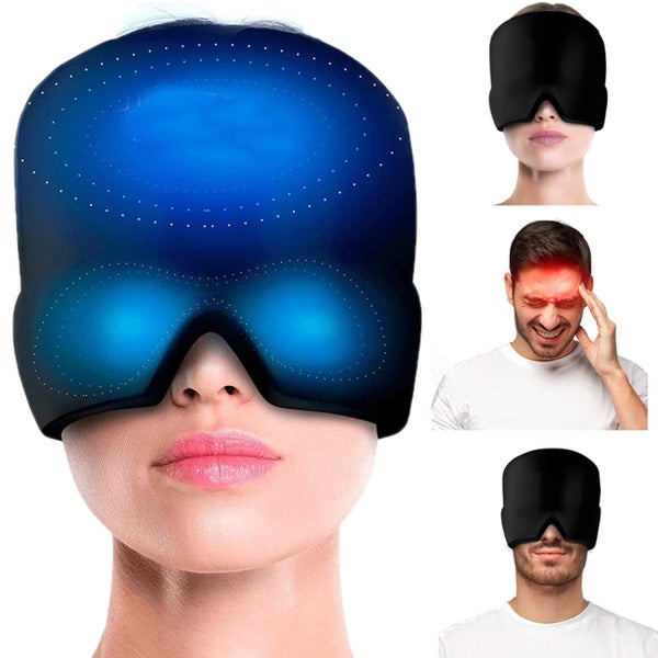 Migraine Cap Gel Ice Pack for Alleviating Headache, Puffy Eyes, Tension, Sinus Carousel 1