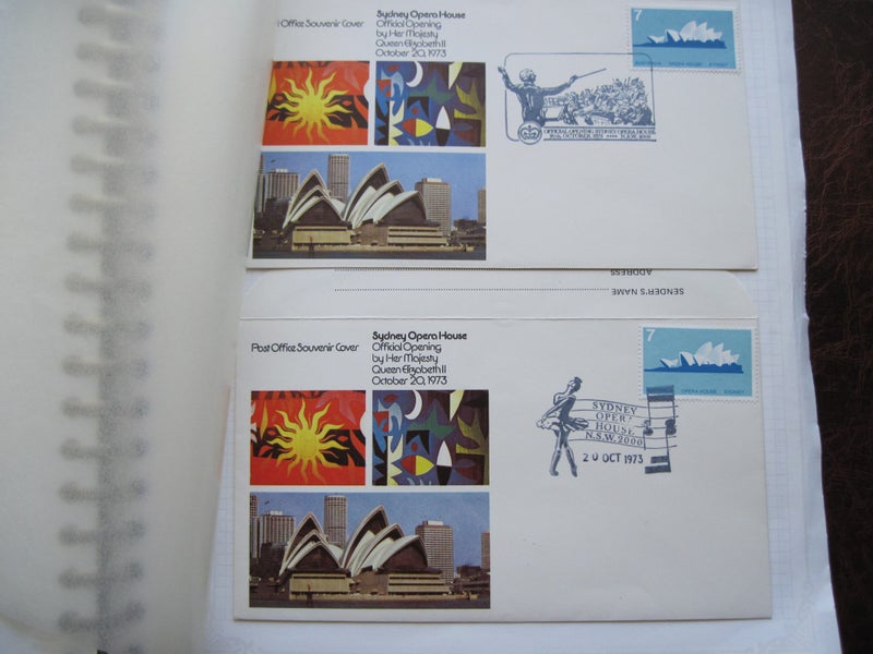 Australia Opening Sydney Opera 1973 (1083) 1973 2 stamps on 2 Ist Day Cover Carousel 1