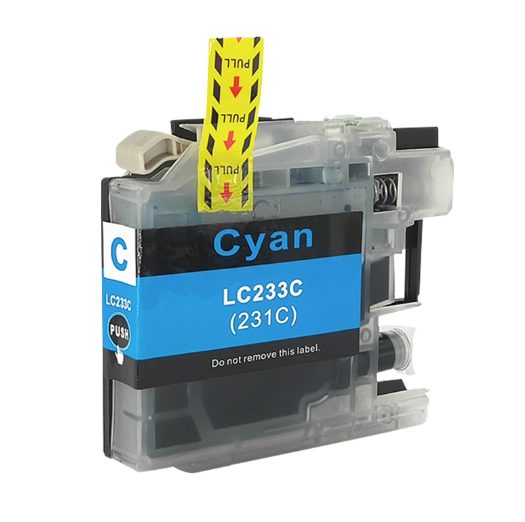 PTN NEW Compatible Brother LC233 C Cyan Ink Cartridge Carousel 1