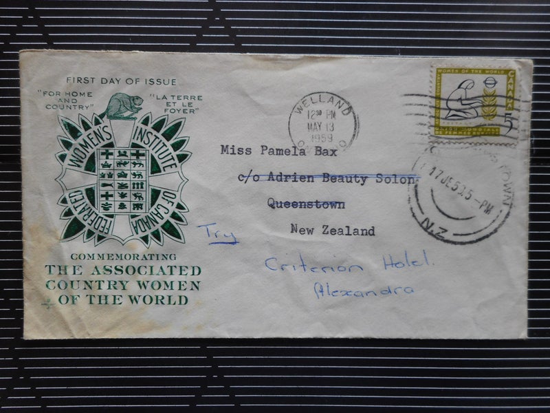 1959 Canada Associated Country Women of the World First Day Cover Carousel 1
