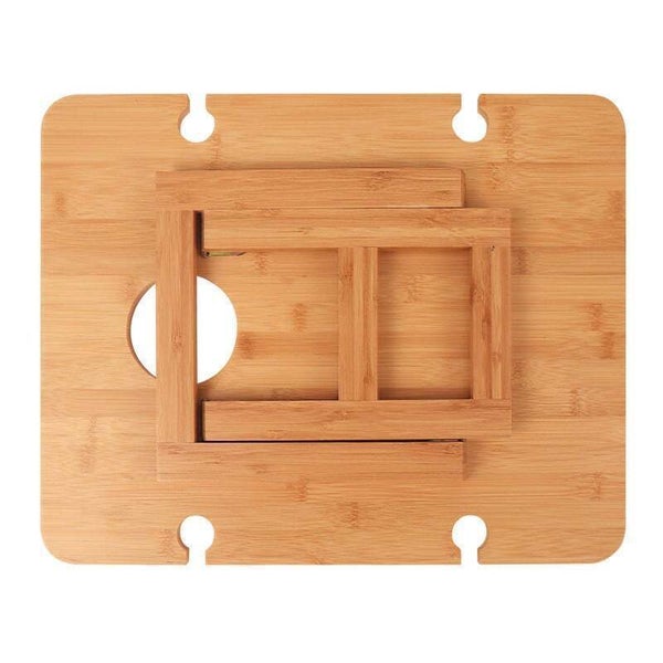Bamboo Folding Picnic Table, Wine and Snack Table Carousel 2