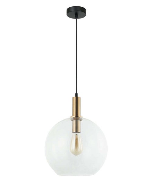 PATERA: Interior Glass with Extended Bronze Highlight Pendant Lights Clear Carousel 2
