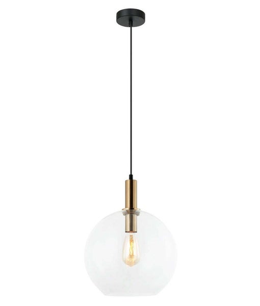 PATERA: Interior Glass with Extended Bronze Highlight Pendant Lights Clear Carousel 4