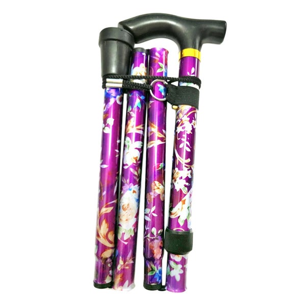 Multifunction Walking Stick Trekking Poles Telescopic Fold Crutches Hikin CHK29M Carousel 1