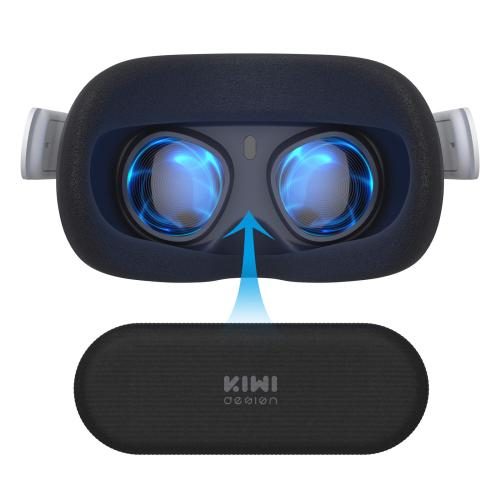 Kiwi Design For META Oculus Quest 2/3/ Vision Pro Lens Protector / Cover Black Carousel 1
