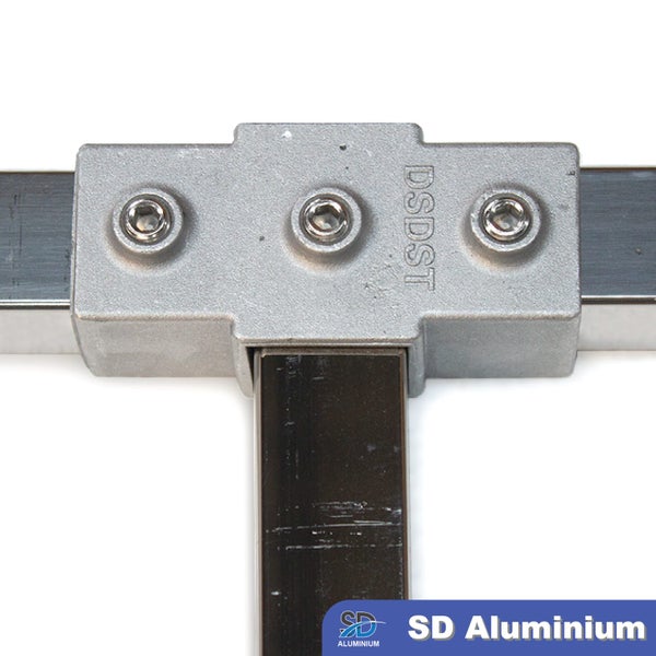 Aluminium Key Clamp - 2-way Closed Cross Clamp - For 25&30mm Square Hollow Carousel 2