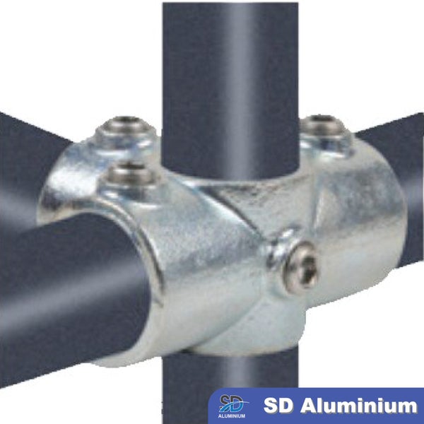 Cast Iron Key Clamp - 3-way Corner Clamp - Range of Compatible Tube Sizes Carousel 2