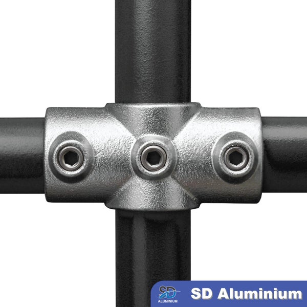 Cast Iron Key Clamp - 2-way Cross Clamp - Range of Compatible Tube Sizes Carousel 2