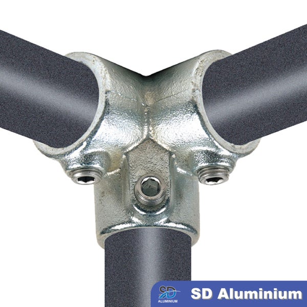 Cast Iron Key Clamp - 3-way Closed Corner Clamp - Range of Compatible Tube Sizes Carousel 2