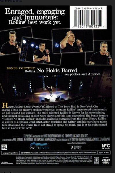 Henry Rollins (black flag; rollins band, ) - uncut from NYC Carousel 2
