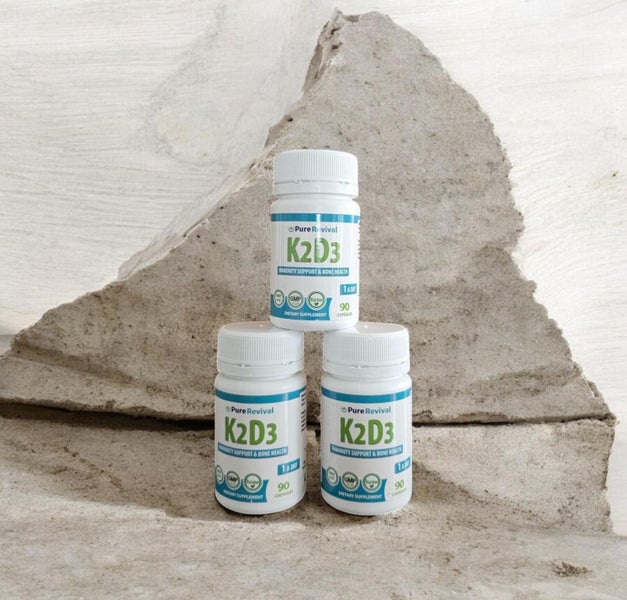 PURE REVIVAL VITAMIN D3 + VITAMIN K2D3 DUO (Vegetarian & NZ Made) Carousel 2
