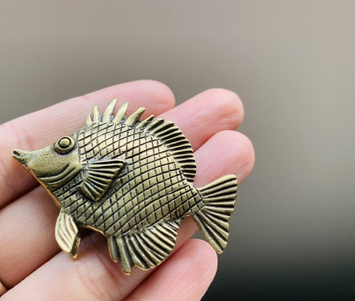 Antique Style Fish Standing Miniature Figurine Carousel 2