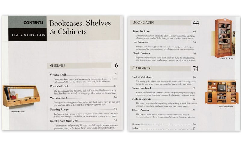 Bookcases, Shelves & Cabinets From The Time-Life Woodsmith Series Carousel 2