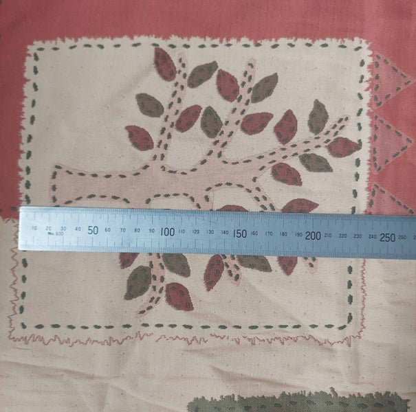 Patchwork Pattern Cream Upholstery Fabric Carousel 3