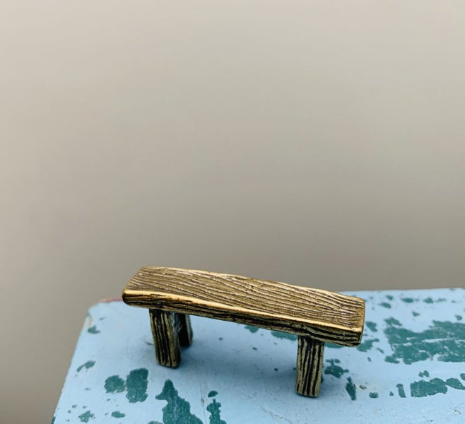 Antique Style Bench Table Miniature Figurine Carousel 4
