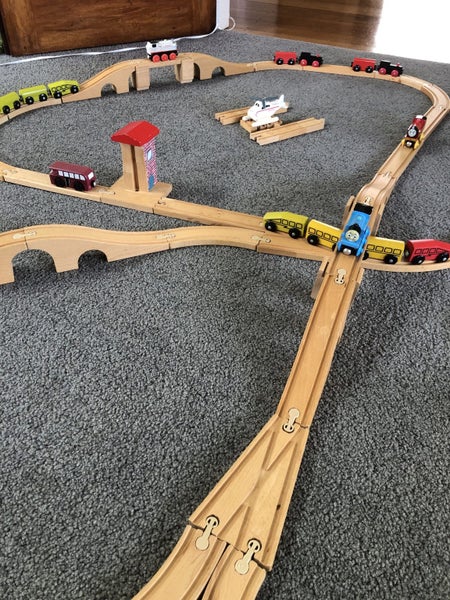 Wooden Kids Train Set Carousel 4