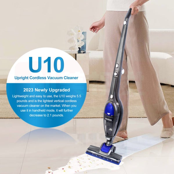 Brand New Akitas U10 Upright Cordless 3in1 Stick Vacuum Cleaner 150W Lightweight Carousel 2