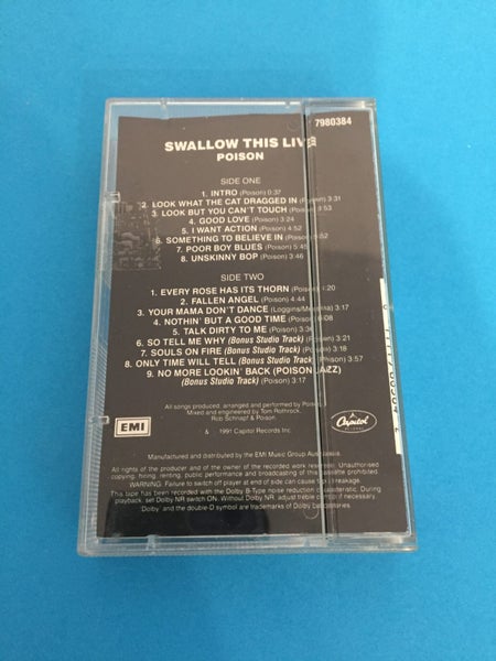Poison: Swallow This -Live (Cassette) Carousel 2
