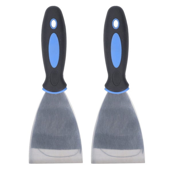 drywall scraper putty spatula set 2PCS Putty Scraper Tools Stainless Steel Carousel 8