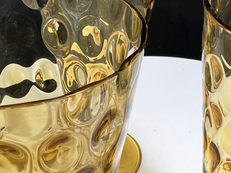 Beautiful Vintage Mid Century Pitcher & 4 x Glasses Carousel 10