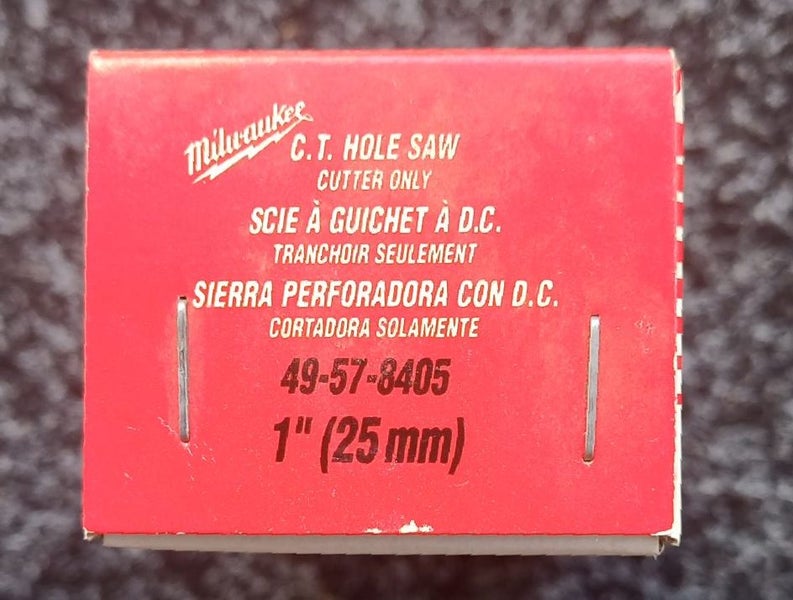 Milwaukee Carbide Tipped Hole Saw 25mm x 100mm for Wood, PVC, Corian, Fibreglass Carousel 4