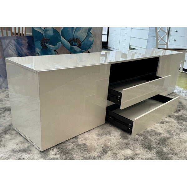 Luca White Glossy 2m Tv unit with LED $349 Carousel 4
