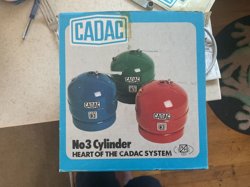 CADAC NO 3 Cylinder , Gas bottle 2.3kg 1976 collectable maybe Carousel 11