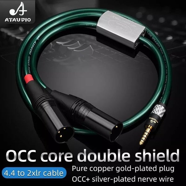 ATAUDIO HIFI 4.4mm Balanced Male to Dual 2xlr 3pin XLR Balanced Male Audio Cable Carousel 1