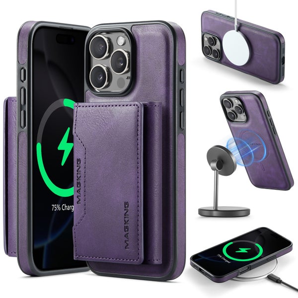 iPhone 17 Pro Max DG.Ming MagSafe Wallet Case [Purple] Carousel 2
