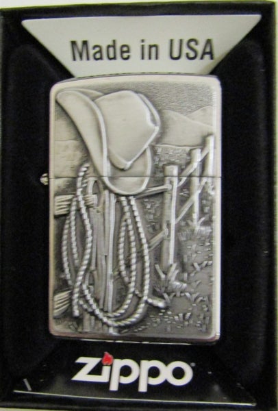 Zippo lighter Cowboy design (24879) Carousel 1