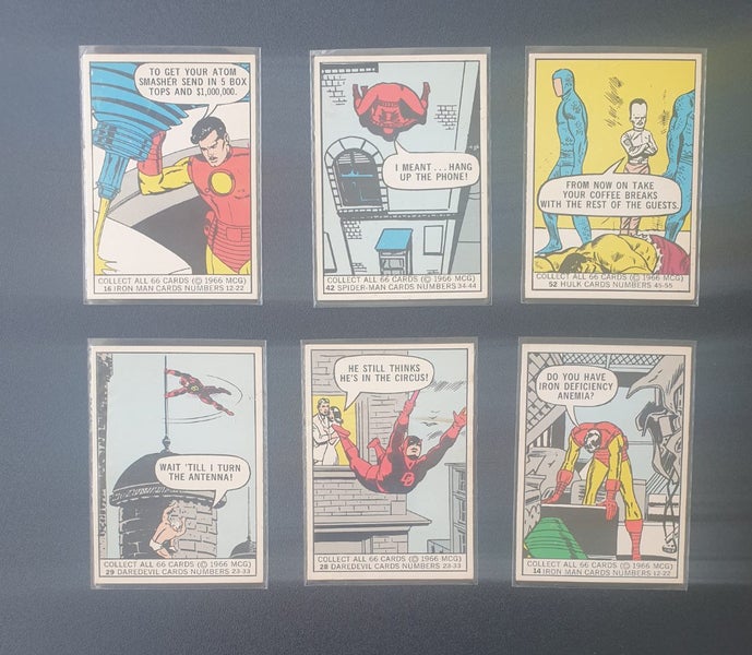 MARVEL TRADING CARDS 1960s Carousel 1