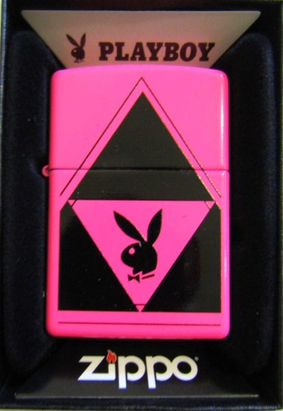 Zippo lighter Neon Pink Playboy design (Zippo No 29063) Carousel 1
