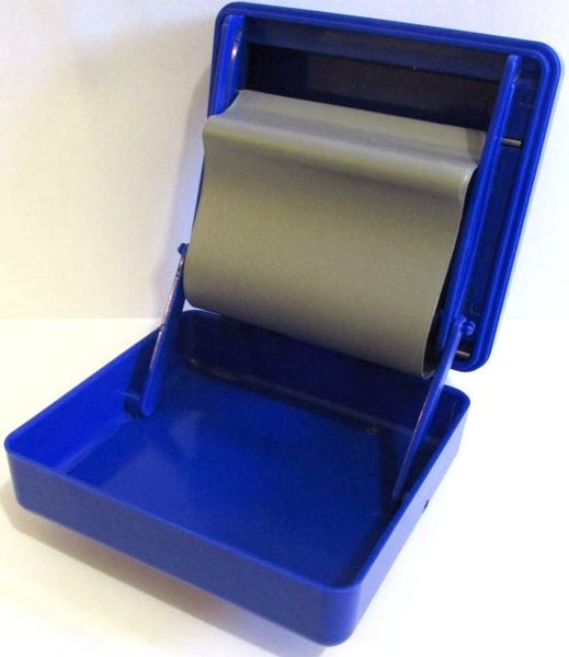 Blue rolling / tobacco storage box. Carousel 3