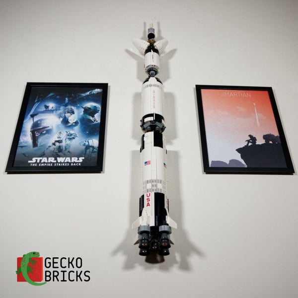 Wall Mount - Lego NASA Saturn V Rocket – 21309 or 92176 Carousel 10