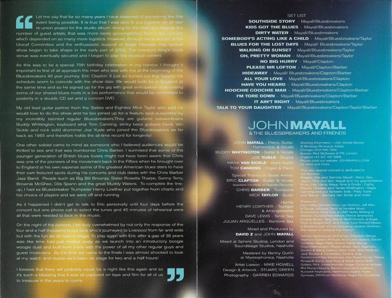 John Mayall & The Bluesbreakers & Friends : 70th Birthday Concert DVD Carousel 2