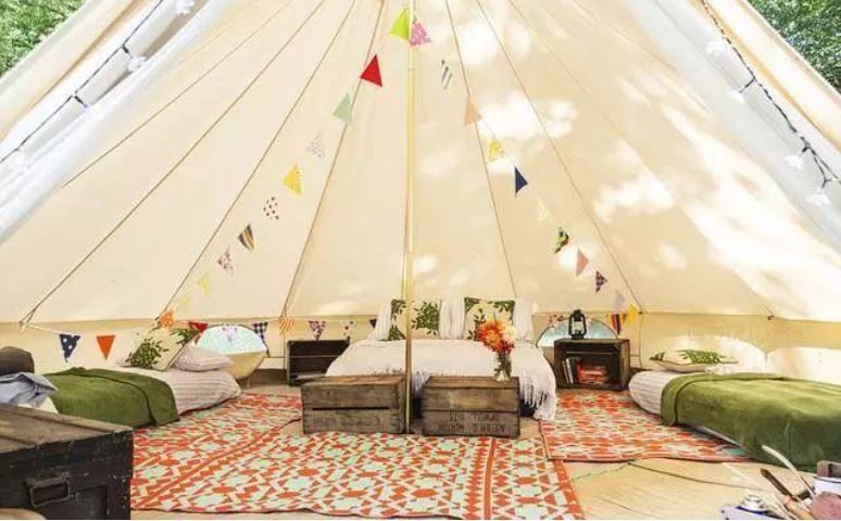 6m Bell Tent 900D Oxford Heavy Duty Canvas for the Family **1-YR WARRANTY** Carousel 2