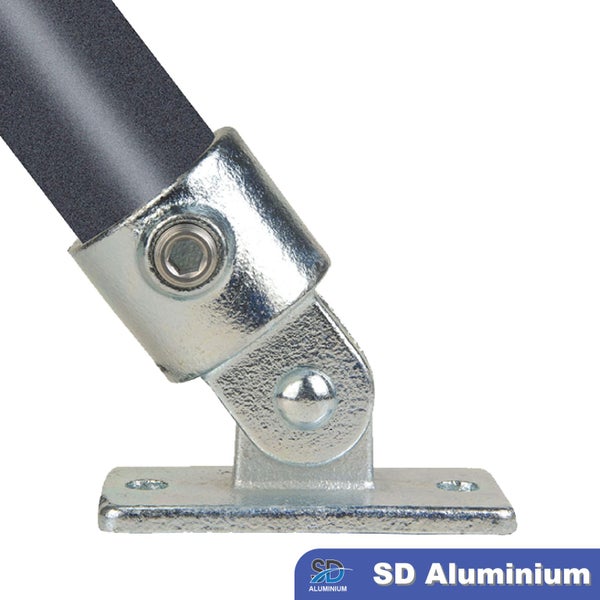 Cast Iron Key Clamp - Swivel Flange Plate - Range of Compatible Tube Sizes Carousel 2