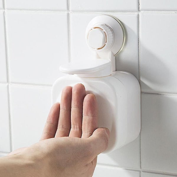 Hand Soap Dispenser Wall Mounted Vacuum Suction Cup No Drilling Liquid Soap Box Carousel 2