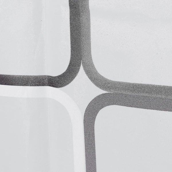 Extra Long Fabric Shower Curtain Waterproof With 13 Hooks Weighted Hem 240x200cm Carousel 3