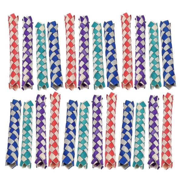 24pcs Finger Traps Birds Parrots Chew Toy Chinese Bamboo Traps Diy Toy For Kids Carousel 1