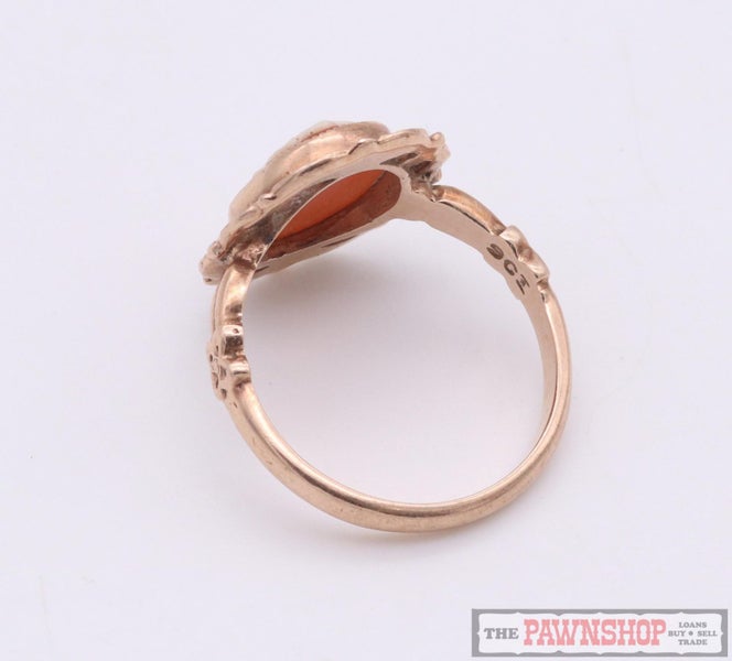 Vintage 9ct Rose Gold Cameo Elegant Ring ~ 2.50g! Carousel 4